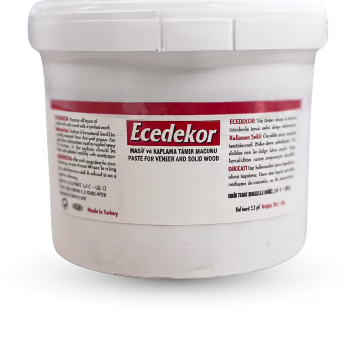 Ahşap Tamir Macunu Kova